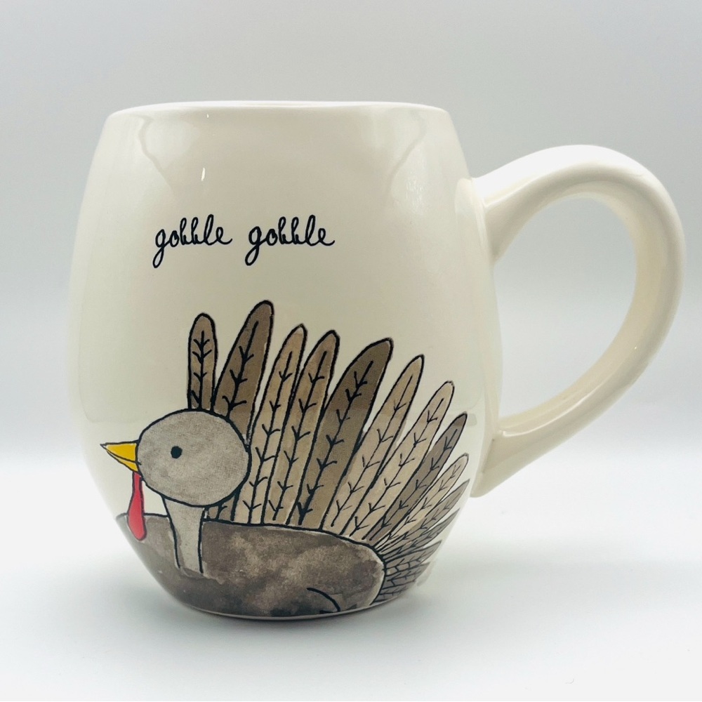 Rae Dunn Gobble Gobble Turkey Mug